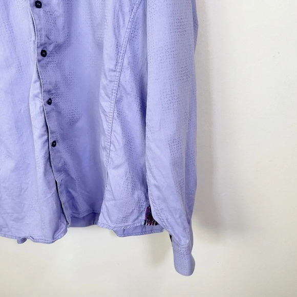 AU NOIR | MEN'S DRESS SHIRT IN LIGHT  LAVENDER - Picture 8 of 14
